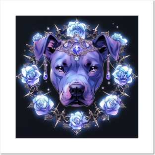 Glowy Pit Bull Posters and Art